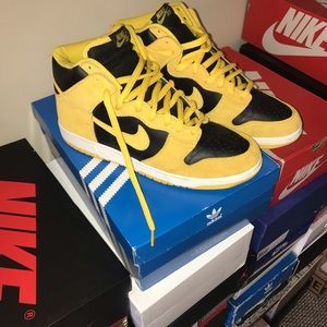 Nike Sb Dunk High 12 IOWA Black Gold